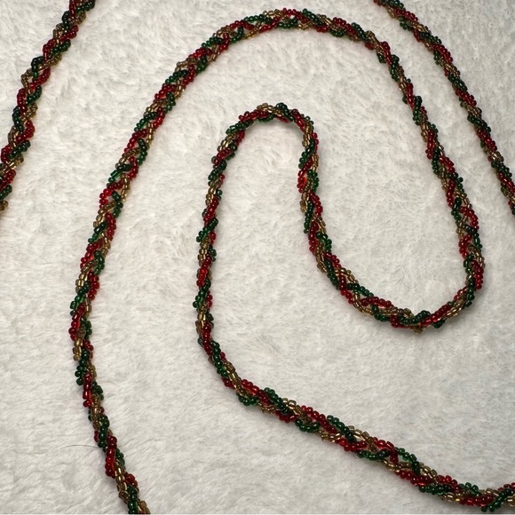 Vintage Festive Holiday Beaded Stocking Crossbody Bag - Picture 4 of 10